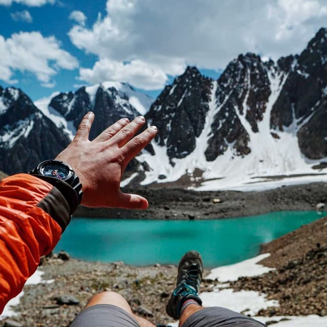 Долина Актру и озеро Джангысколь
