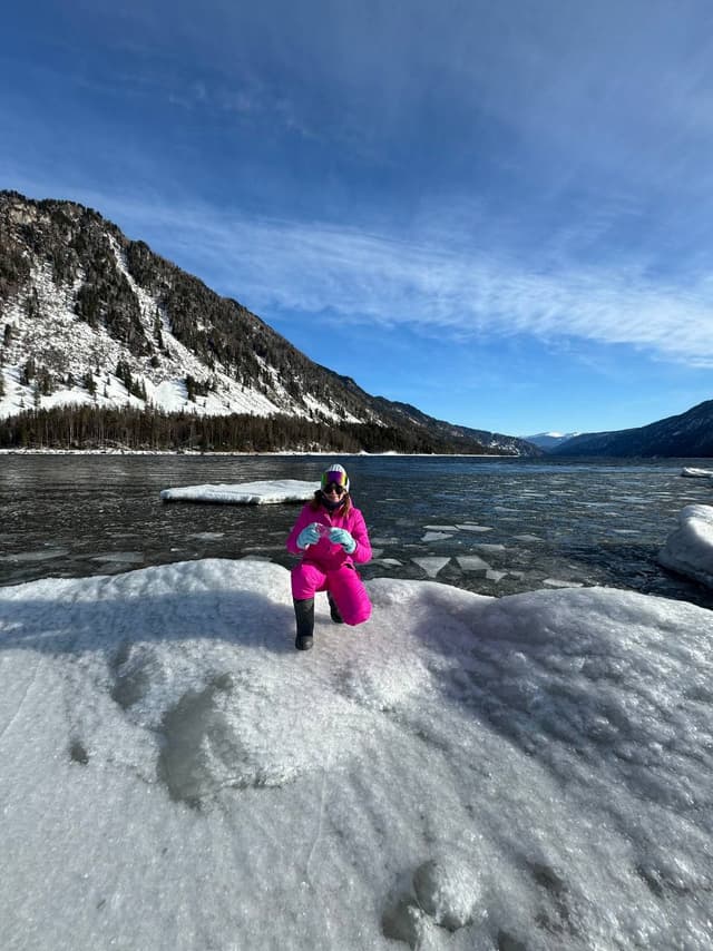 Зимний микс: Катунь и Телецкое озеро